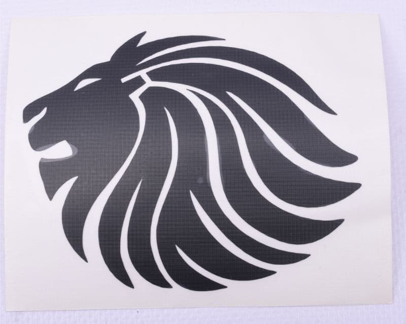 98.072400 Sticker Lion 9Cm Zwart Tribel