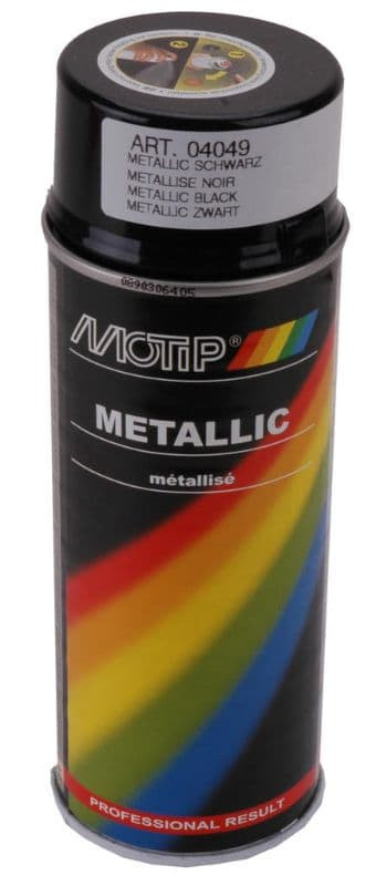 Spuitlak Motip Metallic Zwart (400Ml)