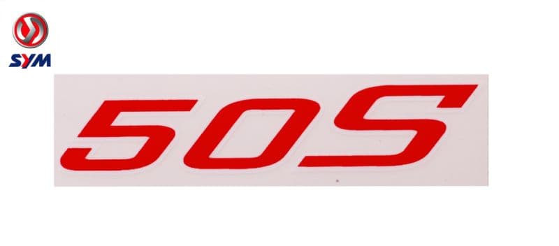Sticker Logo Oem | Sym 50S Rood