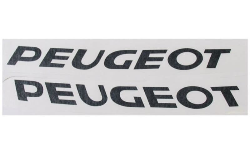 Stickerset Xtreme Peugeot Woord Zwart