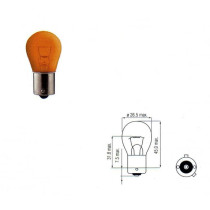 Lamp Bosma 12V - 21W Bau15S | Oranje